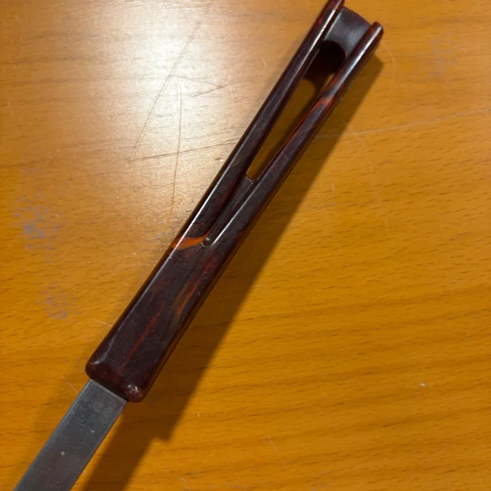Vintage EUC Stanhome‎ Stainless Steel Slotted Spatula Turner Bakelite Handle 13